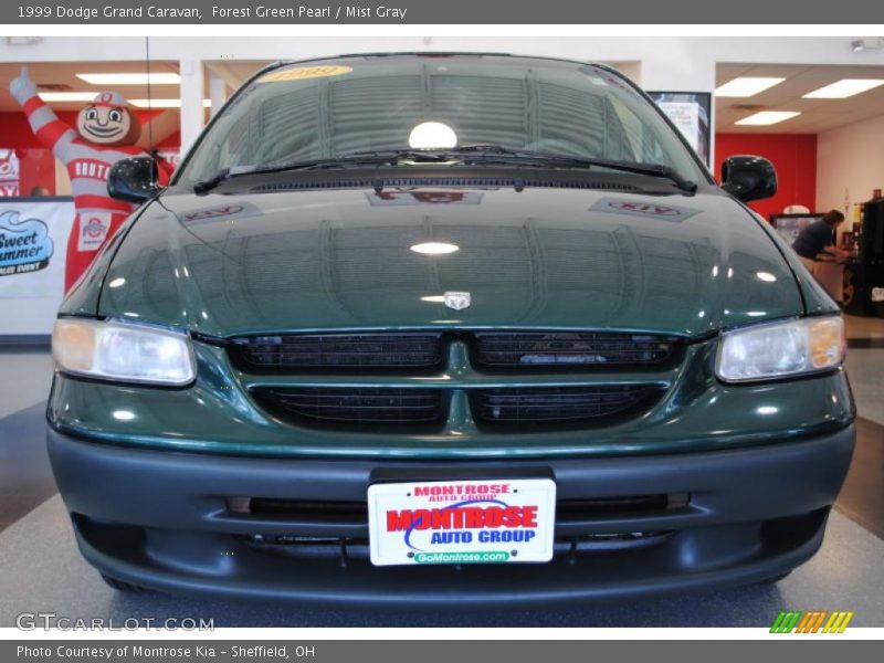 Forest Green Pearl / Mist Gray 1999 Dodge Grand Caravan