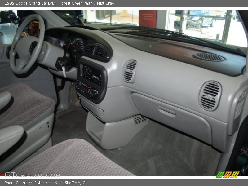Forest Green Pearl / Mist Gray 1999 Dodge Grand Caravan