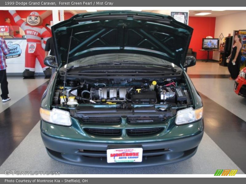 Forest Green Pearl / Mist Gray 1999 Dodge Grand Caravan