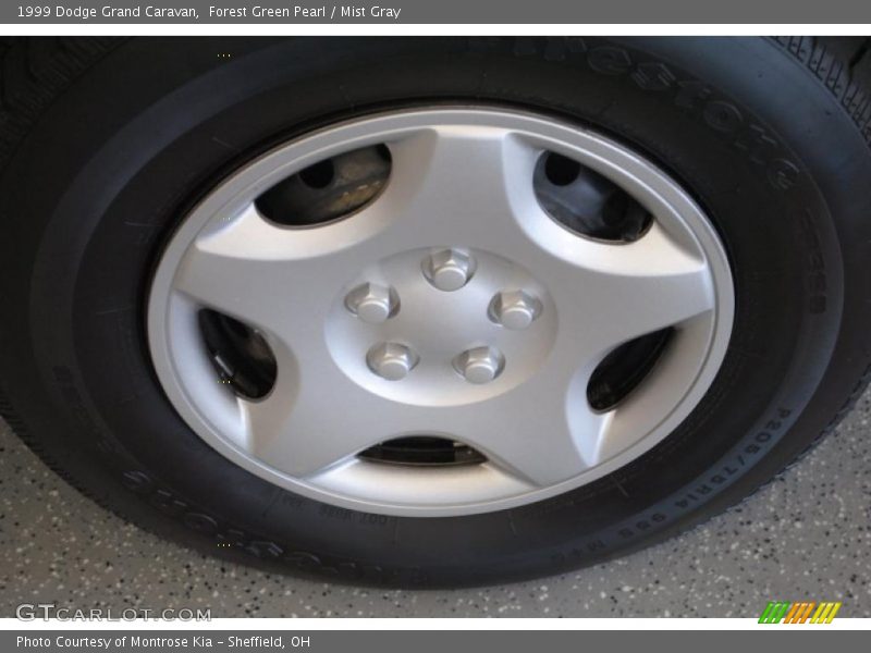 Forest Green Pearl / Mist Gray 1999 Dodge Grand Caravan