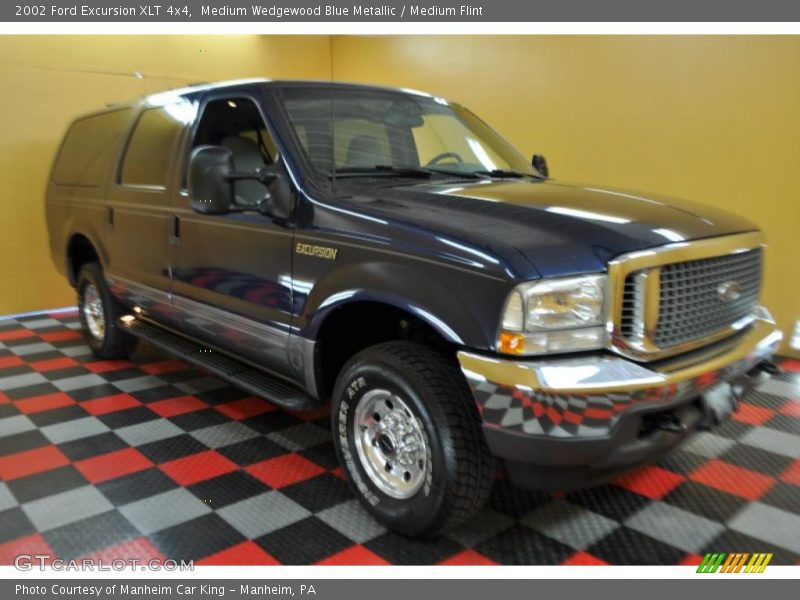 Medium Wedgewood Blue Metallic / Medium Flint 2002 Ford Excursion XLT 4x4