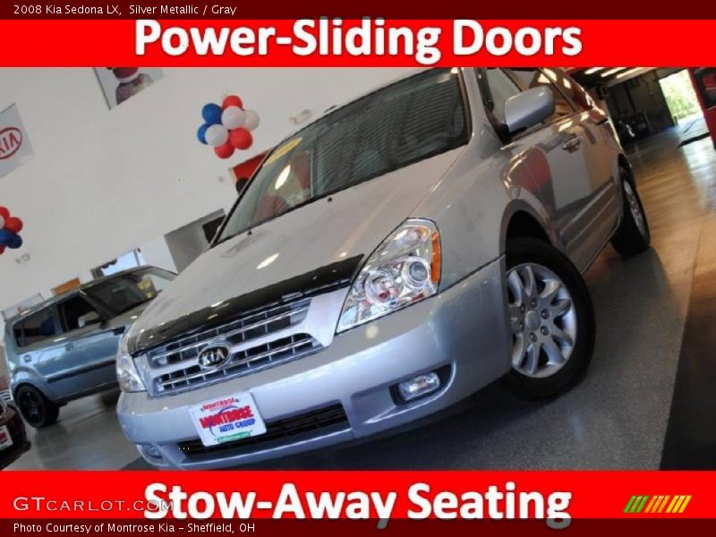 Silver Metallic / Gray 2008 Kia Sedona LX