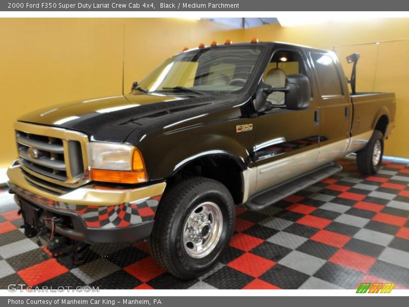 Black / Medium Parchment 2000 Ford F350 Super Duty Lariat Crew Cab 4x4