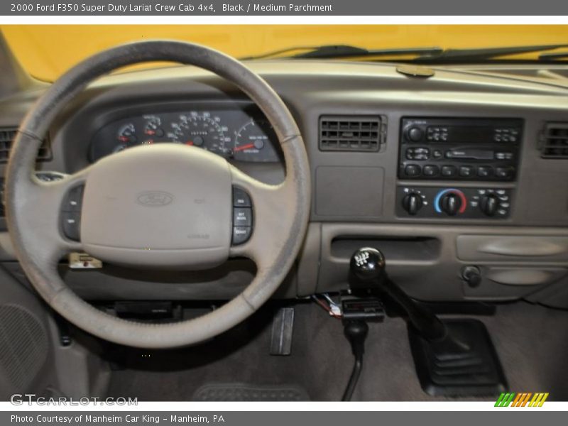 Black / Medium Parchment 2000 Ford F350 Super Duty Lariat Crew Cab 4x4