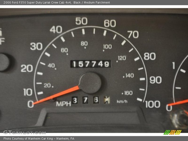Black / Medium Parchment 2000 Ford F350 Super Duty Lariat Crew Cab 4x4