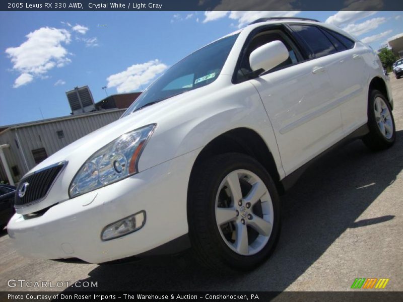 Crystal White / Light Gray 2005 Lexus RX 330 AWD