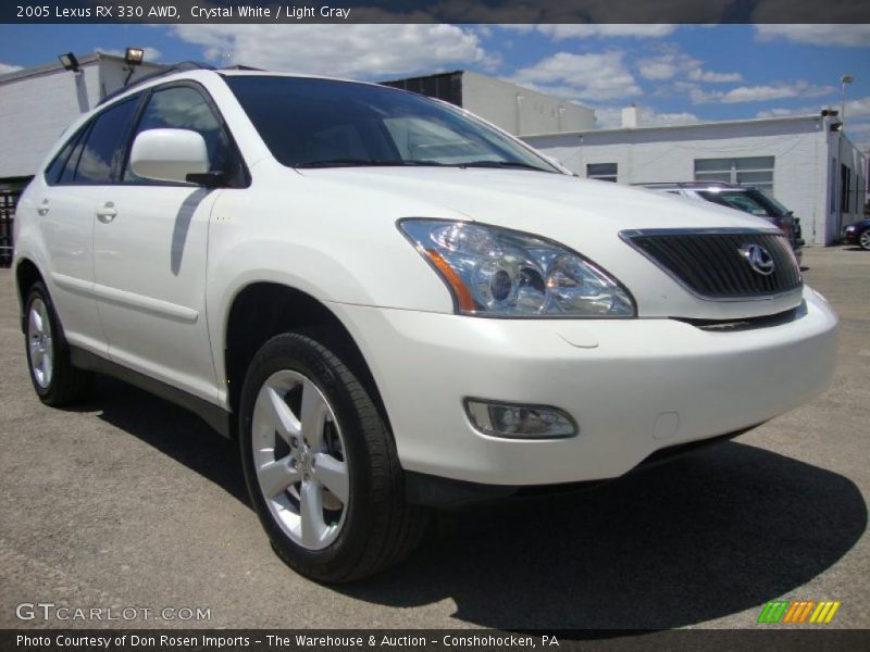 Crystal White / Light Gray 2005 Lexus RX 330 AWD