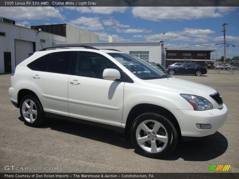 Crystal White / Light Gray 2005 Lexus RX 330 AWD