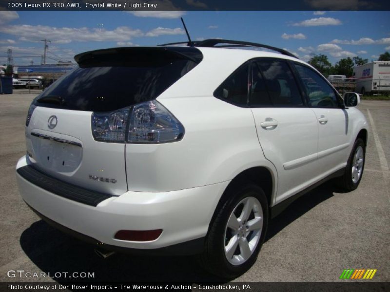 Crystal White / Light Gray 2005 Lexus RX 330 AWD