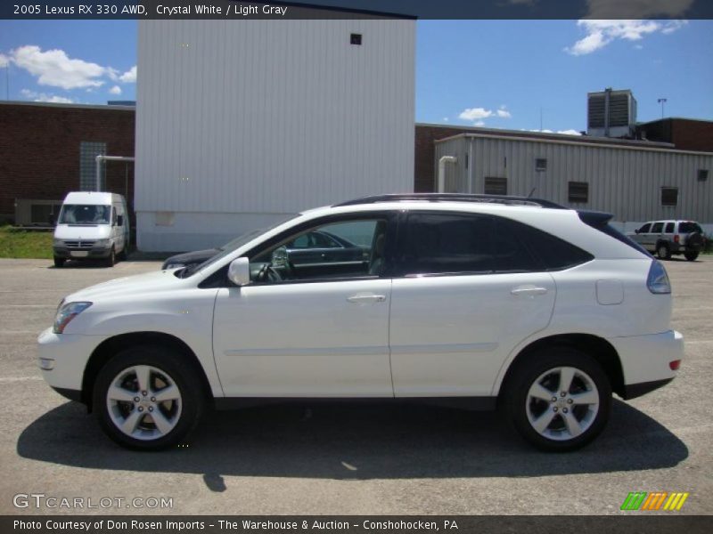 Crystal White / Light Gray 2005 Lexus RX 330 AWD