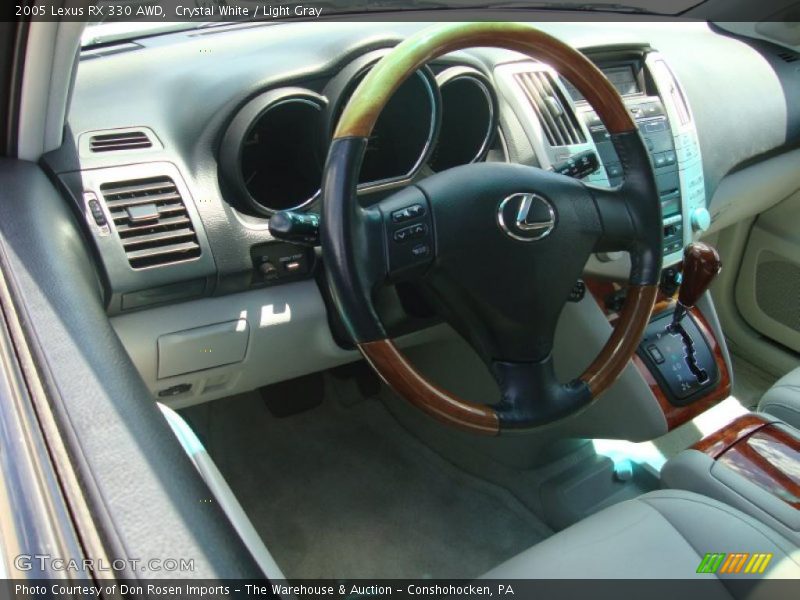 Crystal White / Light Gray 2005 Lexus RX 330 AWD