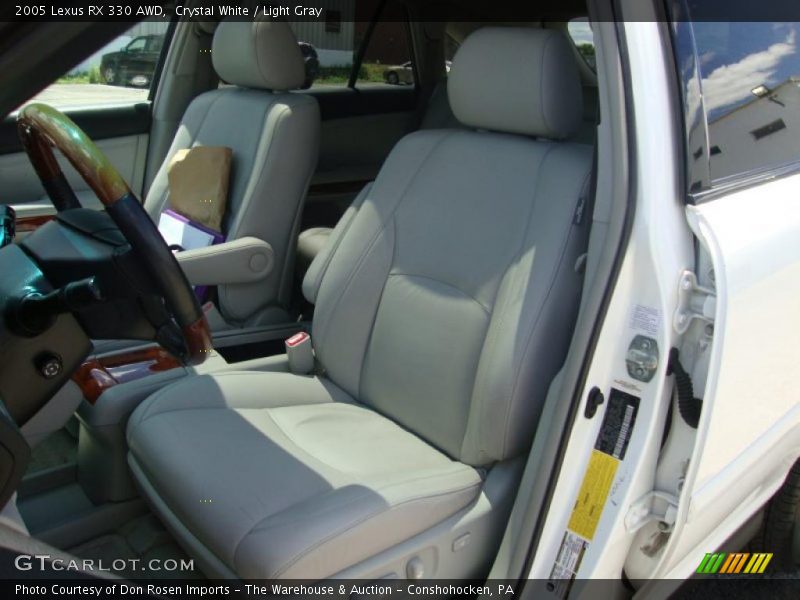 Crystal White / Light Gray 2005 Lexus RX 330 AWD