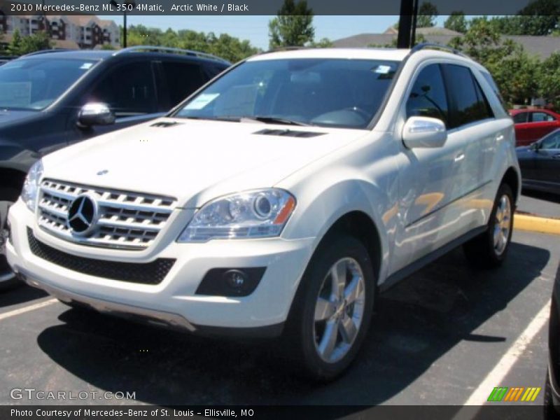 Arctic White / Black 2010 Mercedes-Benz ML 350 4Matic