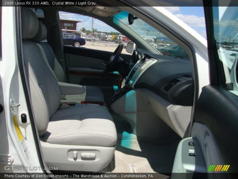 Crystal White / Light Gray 2005 Lexus RX 330 AWD