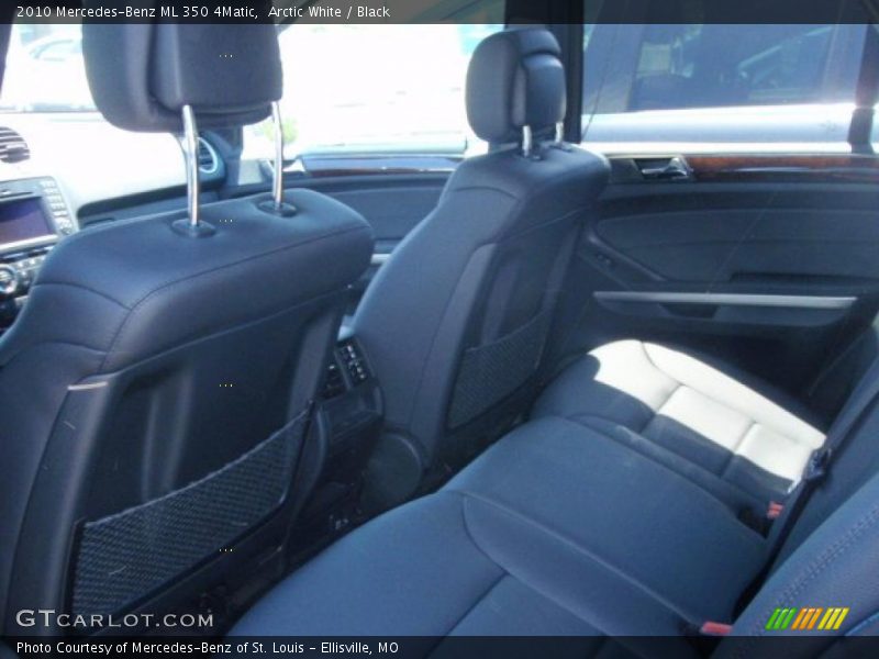 Arctic White / Black 2010 Mercedes-Benz ML 350 4Matic