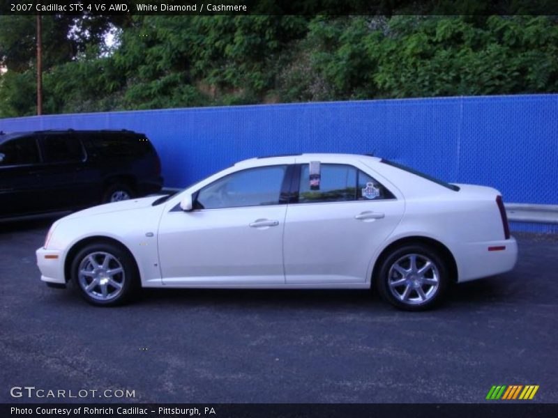 White Diamond / Cashmere 2007 Cadillac STS 4 V6 AWD