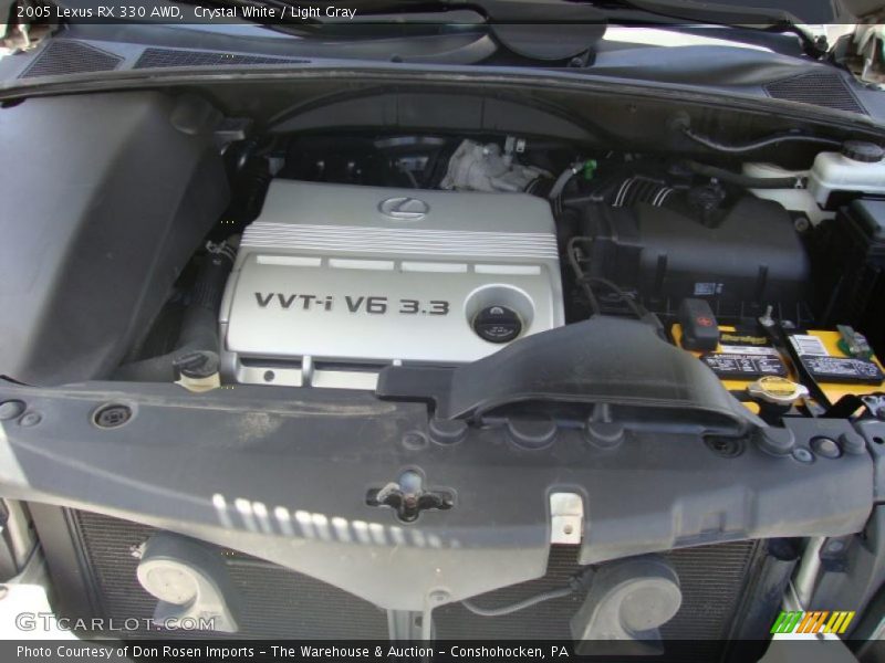 Crystal White / Light Gray 2005 Lexus RX 330 AWD