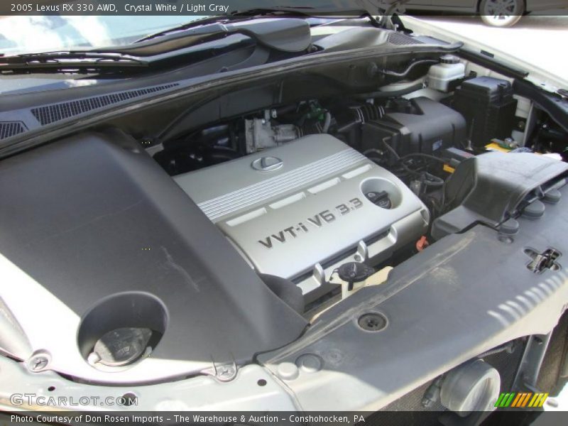 Crystal White / Light Gray 2005 Lexus RX 330 AWD