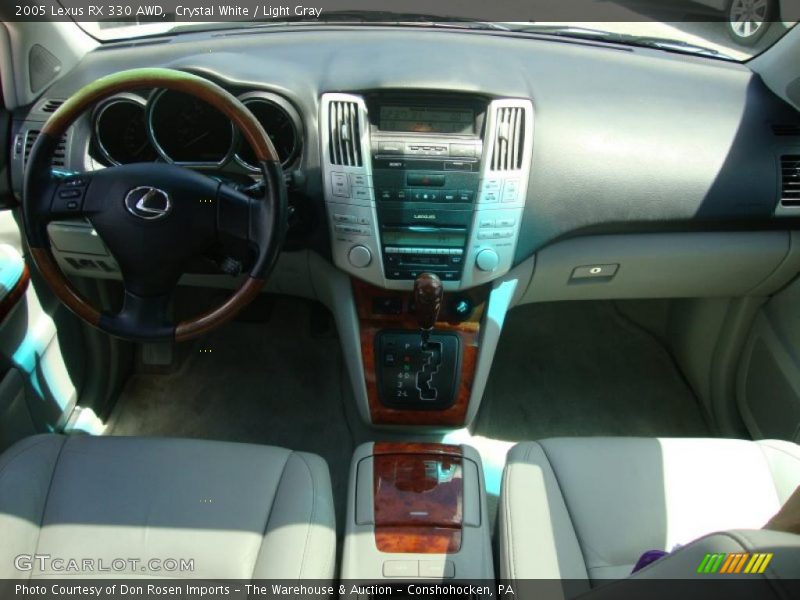 Crystal White / Light Gray 2005 Lexus RX 330 AWD