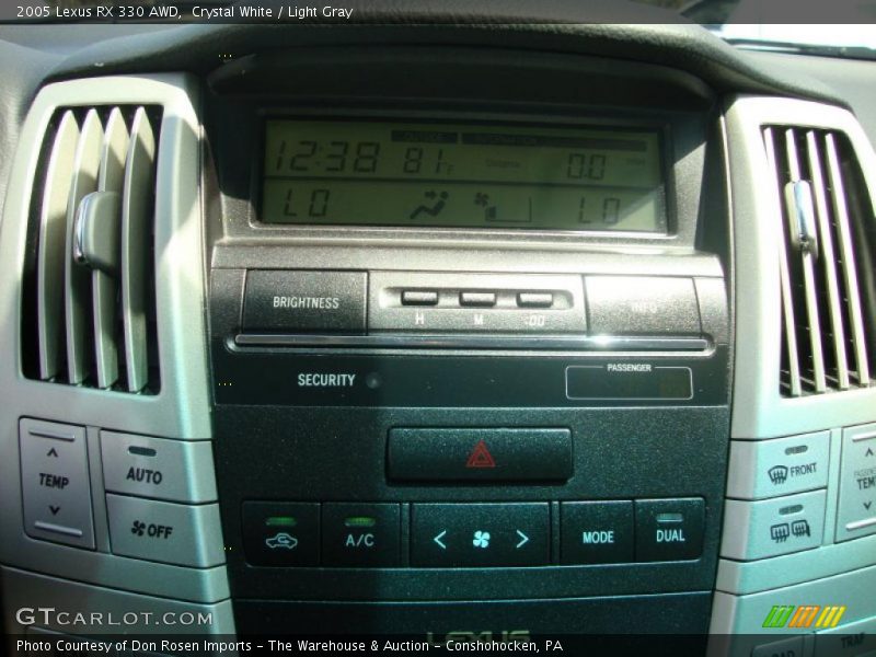 Crystal White / Light Gray 2005 Lexus RX 330 AWD