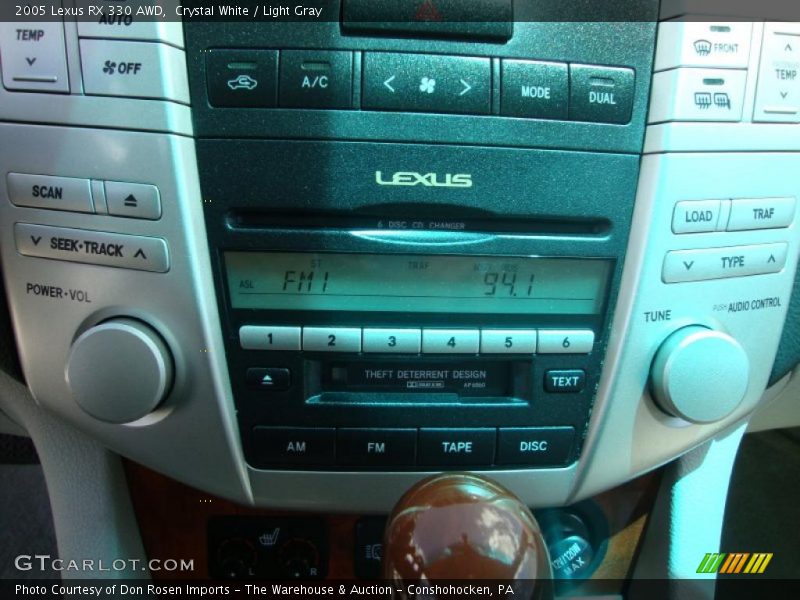 Crystal White / Light Gray 2005 Lexus RX 330 AWD