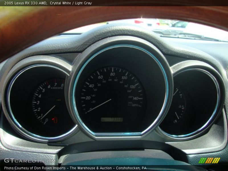 Crystal White / Light Gray 2005 Lexus RX 330 AWD