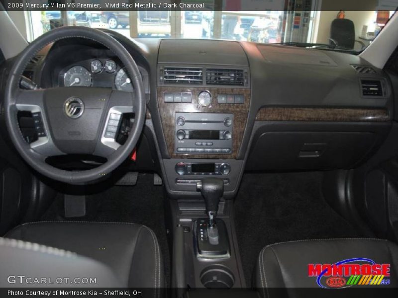 Vivid Red Metallic / Dark Charcoal 2009 Mercury Milan V6 Premier