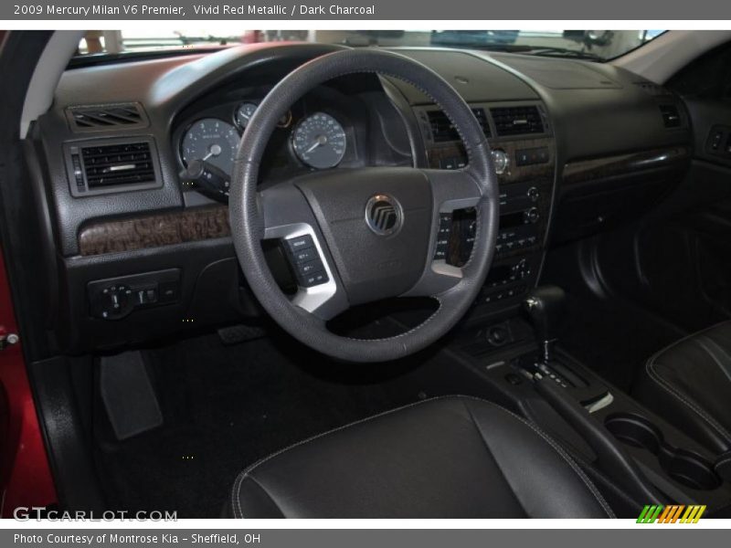 Vivid Red Metallic / Dark Charcoal 2009 Mercury Milan V6 Premier