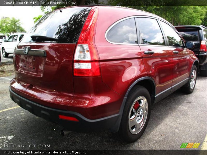 Tango Red Pearl / Gray 2008 Honda CR-V LX