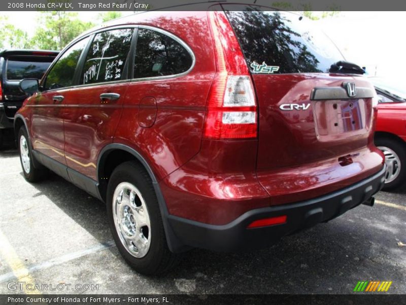 Tango Red Pearl / Gray 2008 Honda CR-V LX