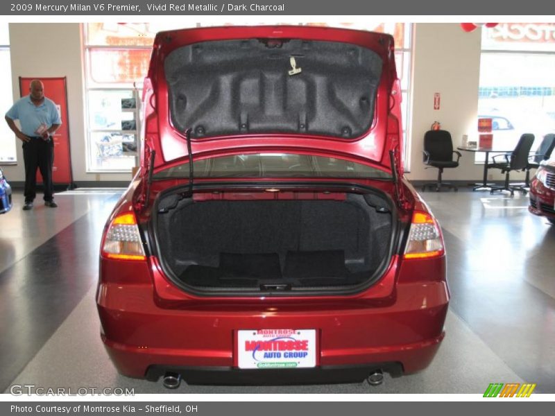 Vivid Red Metallic / Dark Charcoal 2009 Mercury Milan V6 Premier