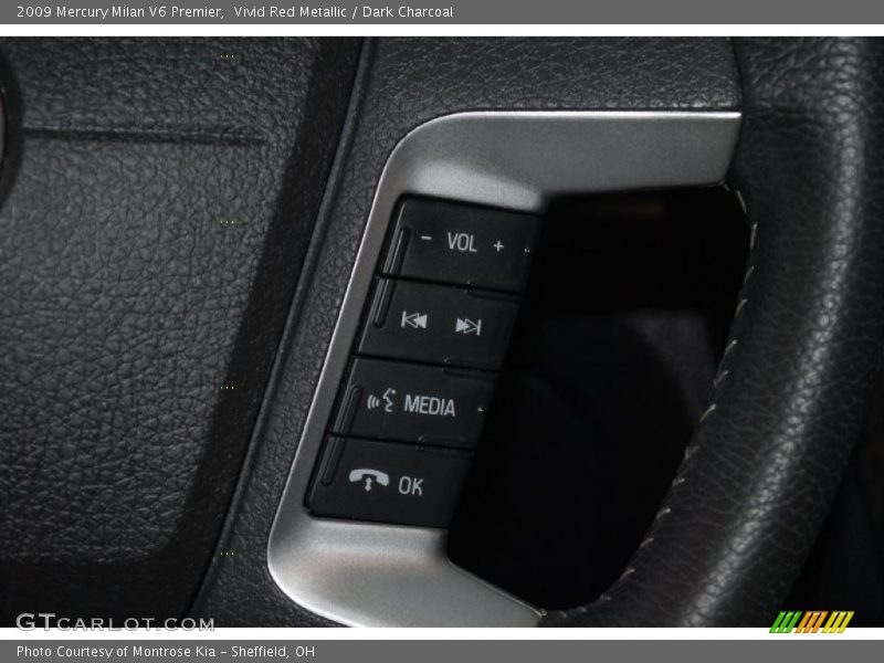 Vivid Red Metallic / Dark Charcoal 2009 Mercury Milan V6 Premier