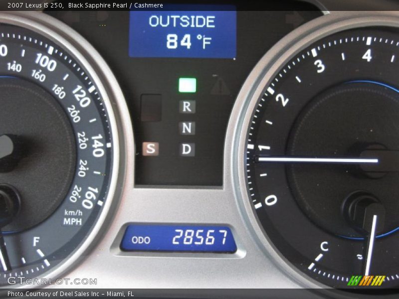 Black Sapphire Pearl / Cashmere 2007 Lexus IS 250
