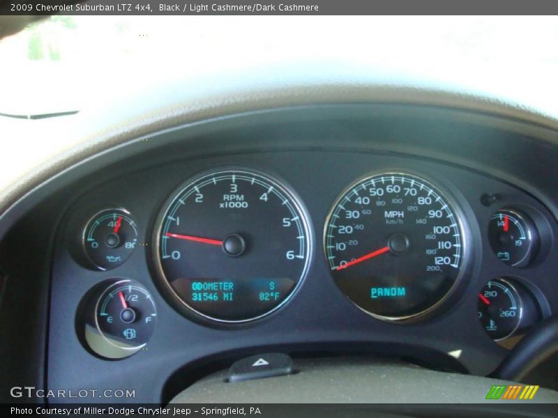 Black / Light Cashmere/Dark Cashmere 2009 Chevrolet Suburban LTZ 4x4