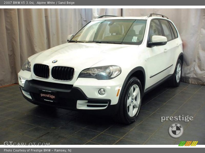 Alpine White / Sand Beige 2007 BMW X5 3.0si