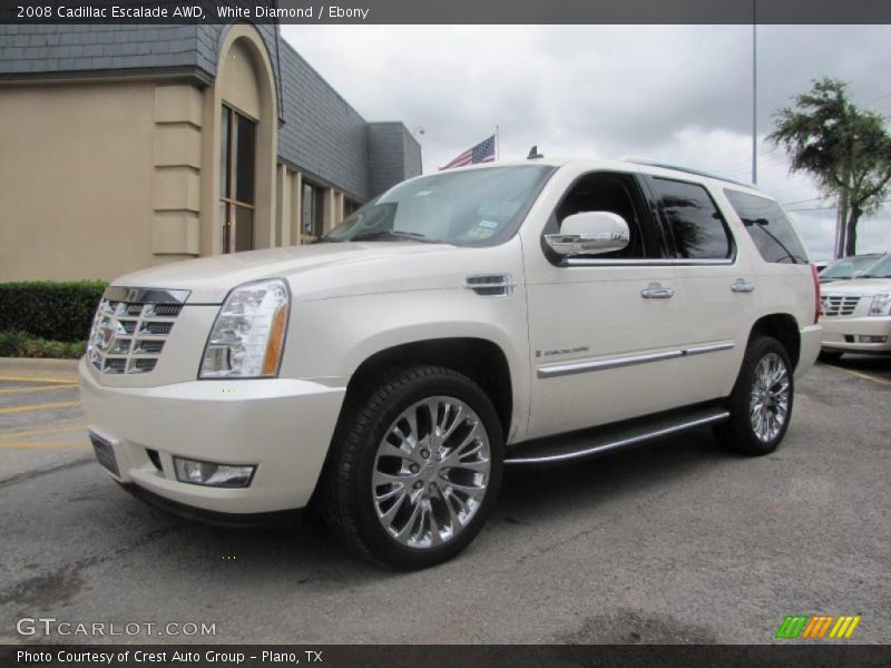 White Diamond / Ebony 2008 Cadillac Escalade AWD