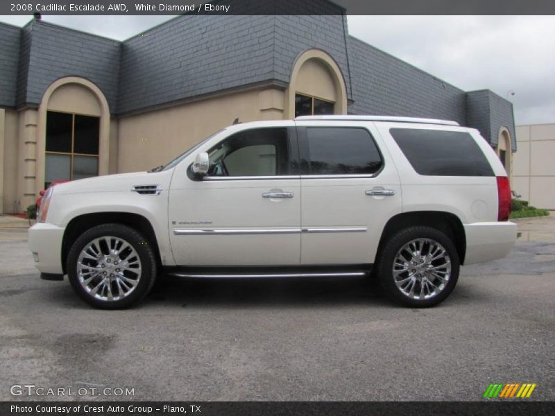 White Diamond / Ebony 2008 Cadillac Escalade AWD