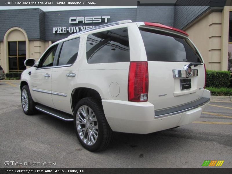 White Diamond / Ebony 2008 Cadillac Escalade AWD