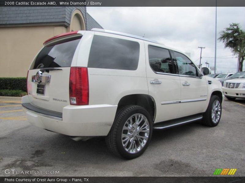 White Diamond / Ebony 2008 Cadillac Escalade AWD