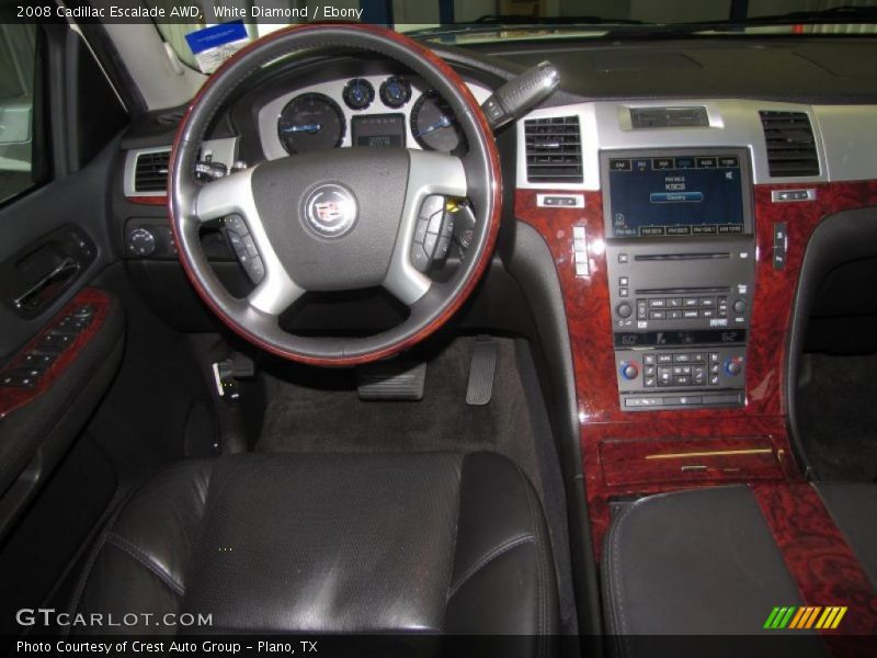 White Diamond / Ebony 2008 Cadillac Escalade AWD