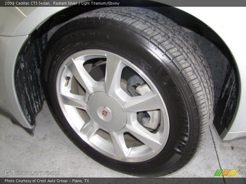 Radiant Silver / Light Titanium/Ebony 2009 Cadillac CTS Sedan