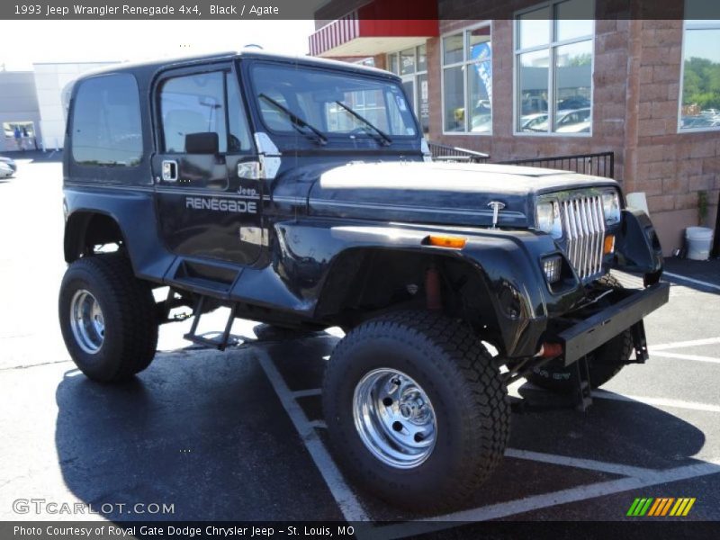 Black / Agate 1993 Jeep Wrangler Renegade 4x4