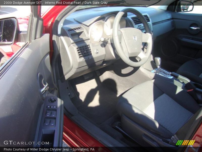 Inferno Red Crystal Pearl / Dark Slate Gray 2009 Dodge Avenger SXT