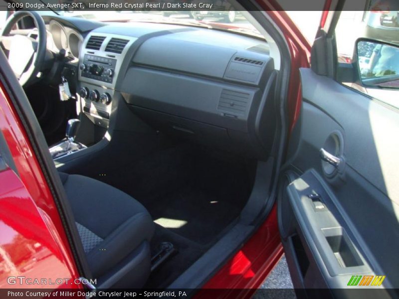 Inferno Red Crystal Pearl / Dark Slate Gray 2009 Dodge Avenger SXT