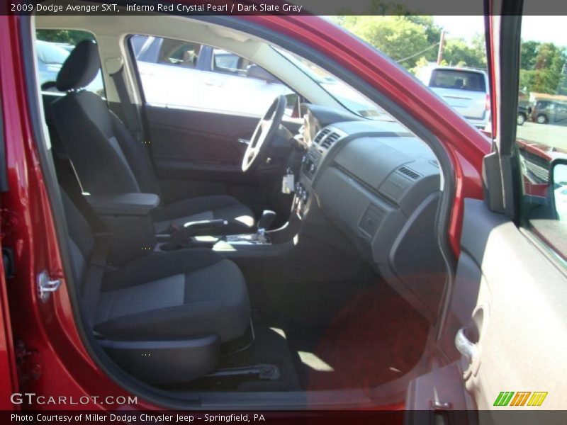 Inferno Red Crystal Pearl / Dark Slate Gray 2009 Dodge Avenger SXT