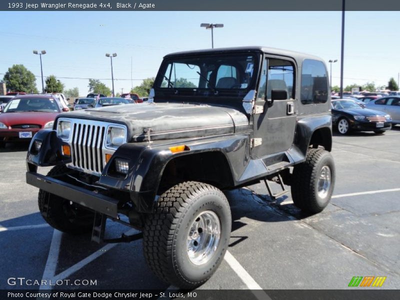 Black / Agate 1993 Jeep Wrangler Renegade 4x4