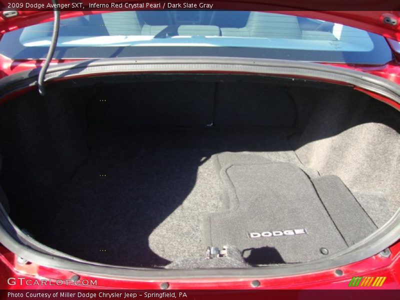 Inferno Red Crystal Pearl / Dark Slate Gray 2009 Dodge Avenger SXT
