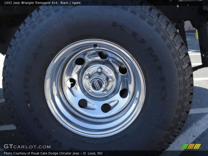 Black / Agate 1993 Jeep Wrangler Renegade 4x4