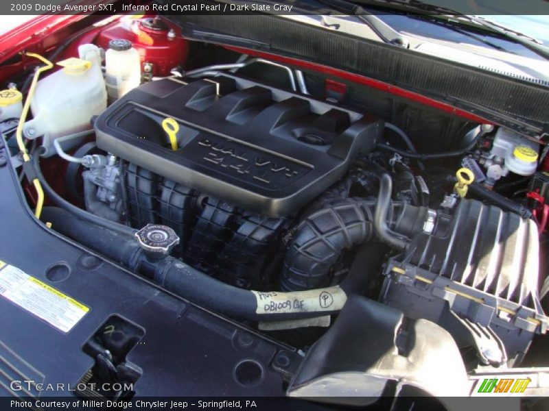 Inferno Red Crystal Pearl / Dark Slate Gray 2009 Dodge Avenger SXT