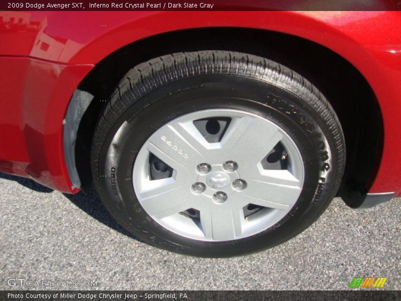 Inferno Red Crystal Pearl / Dark Slate Gray 2009 Dodge Avenger SXT